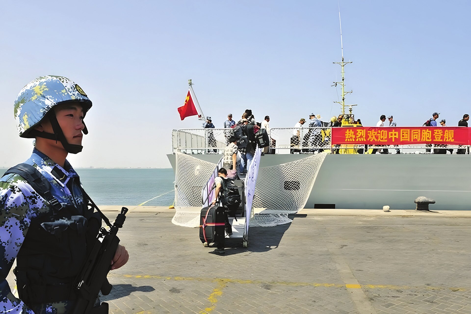 Yemen’deki Çinlilerin Cibuti’ye Tahliyeleri (Fotoğraf: People’s Daily, 2019).