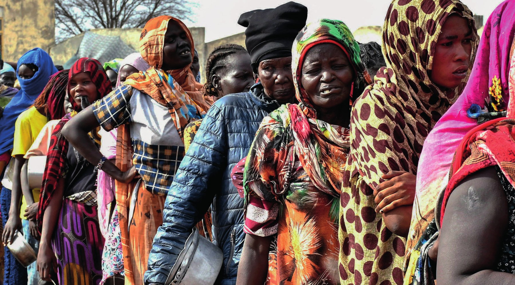 “The post-colonial state in Africa reproduced tensions between tribes, which generally stemmed from socioeconomic factors.” A view of people fleeing the clashes in Sudan migrating south in 2023 (Photo: CGTN, 2023).