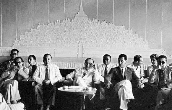 Algerian, Tunisian, and Moroccan delegates at the Bandung Conference (Photograph: Algeria 360, 2017).