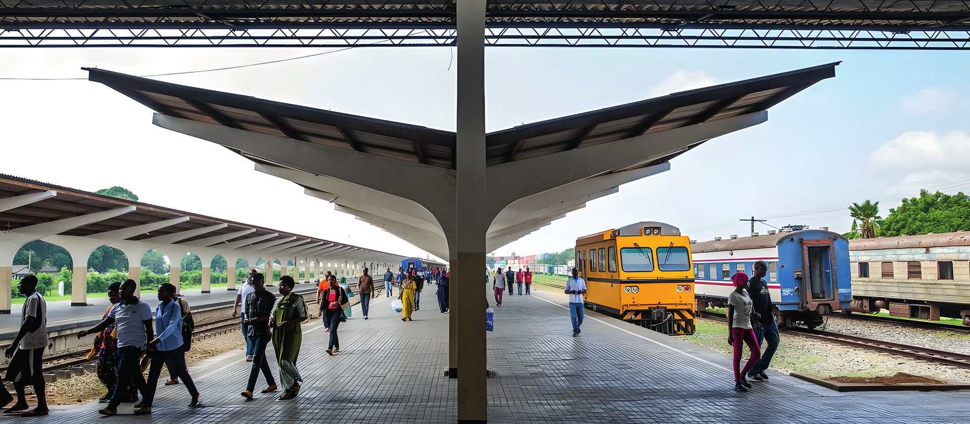 The Dar Es Salaam station of the Tanzania-Zambia Railway in Tanzania on February 14, 2019 (Photo: Xinhua, 2022).