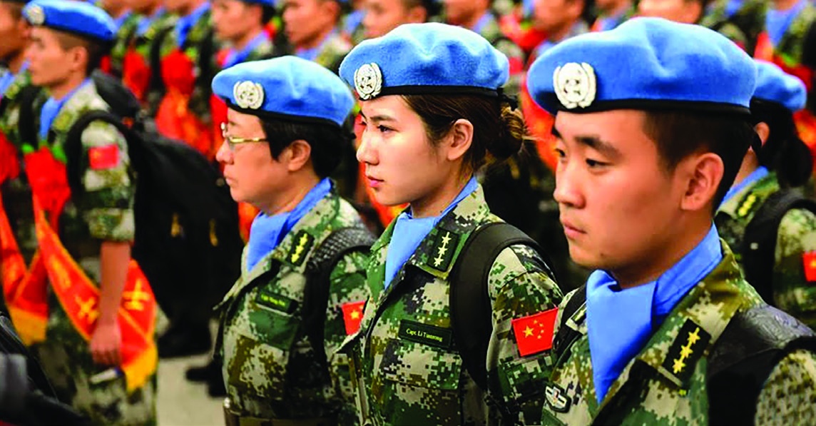 A group of 165 Chinese peacekeepers were preparing to leave for South Sudanese capital, Juba from Zhengzhou, the capital city of central China’s Henan Province, on Sept. 11, 2018. (Xinhua)