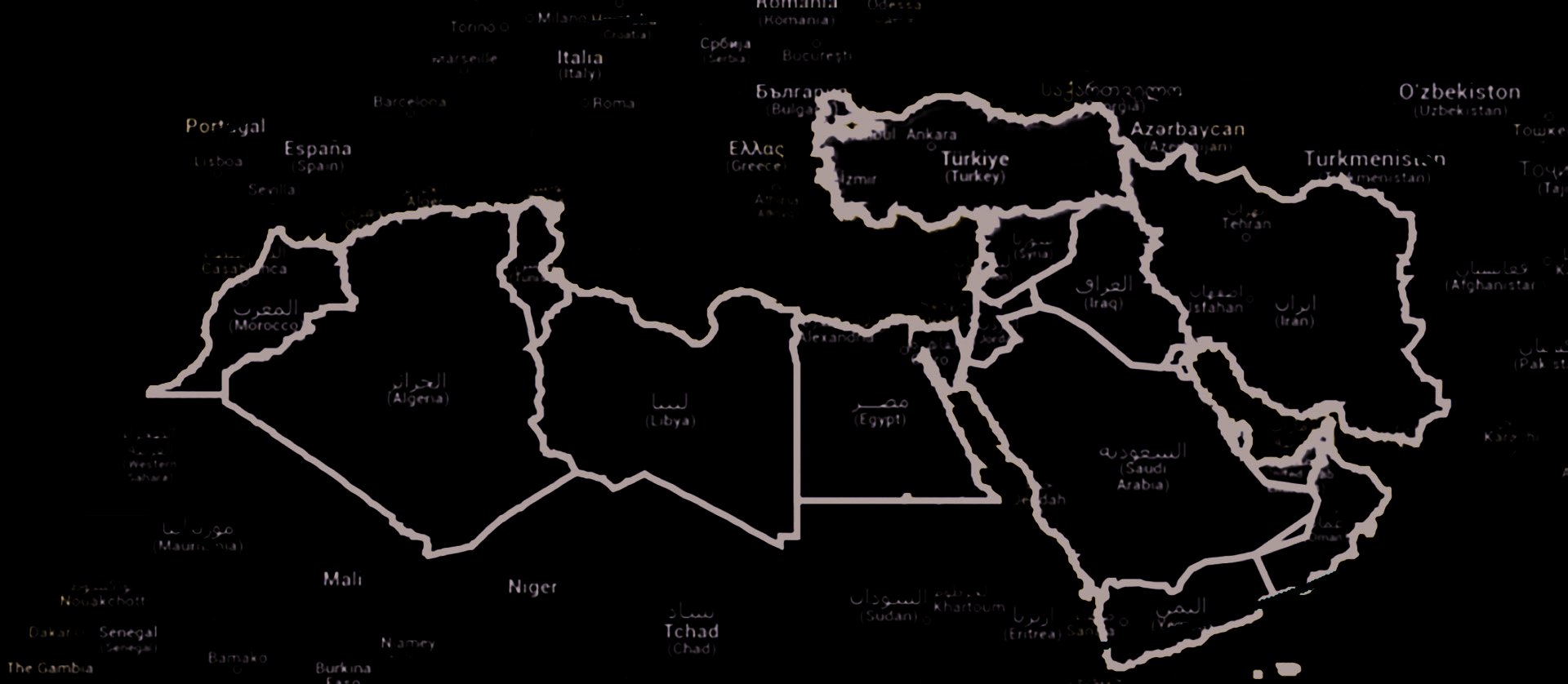 Şekil 9. AB–MENA (Orta Doğu Kuzey Afrika) HVDC Gridi