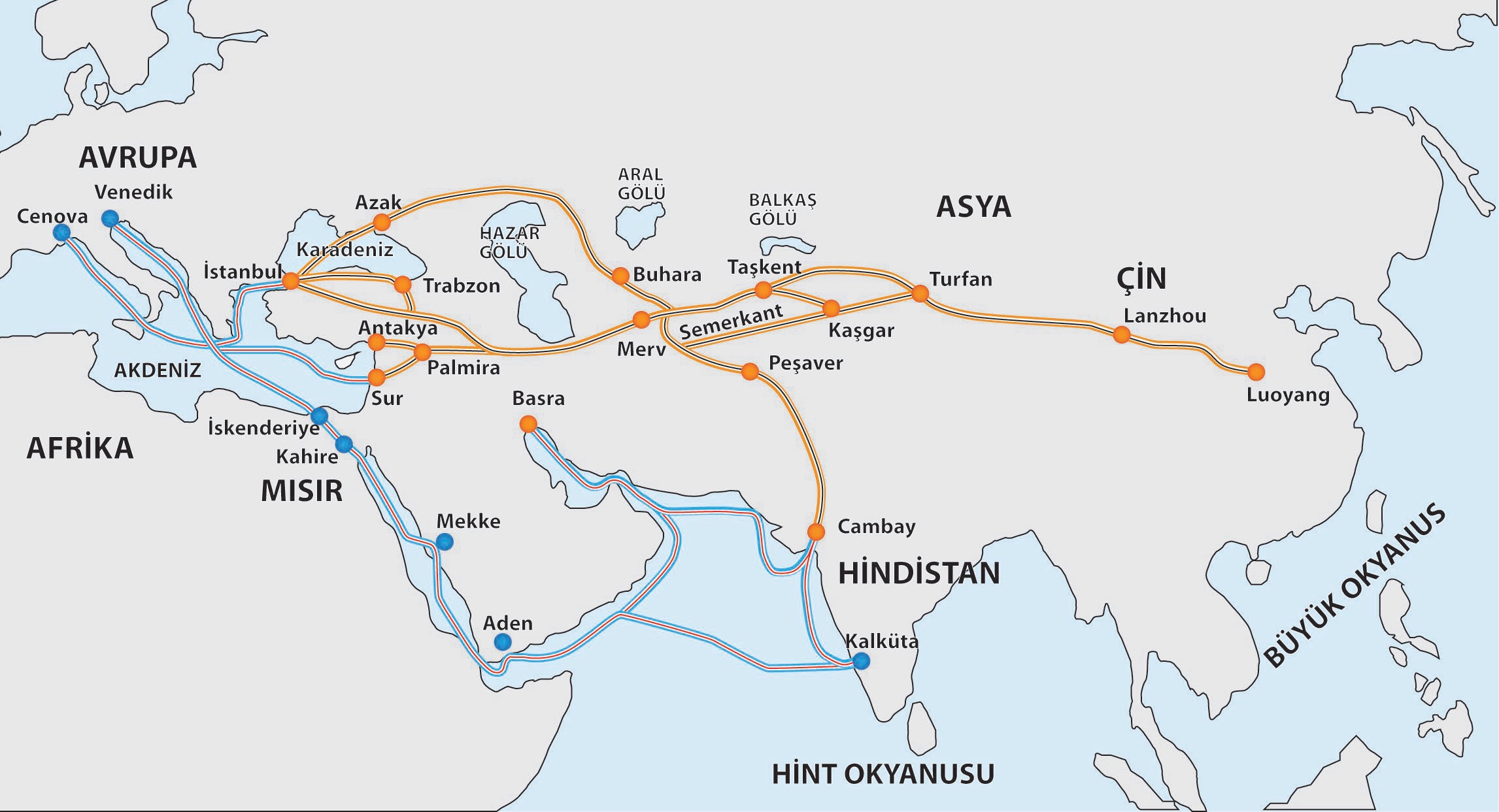 Harita 1: Tarihi İpek Yolu ( BRIQ )