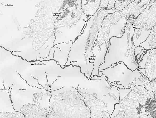 Figure 2. Map of Necropolis (kurgans) in Nomad migration period