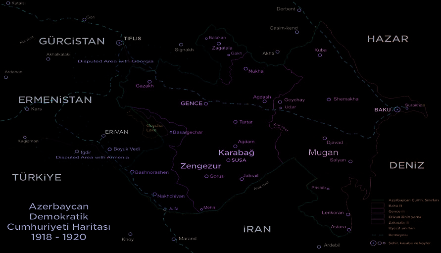 Azerbaycan Halk Cumhuriyeti Dönemi, 1918-1920. (Virtual Karabakh websitesi)