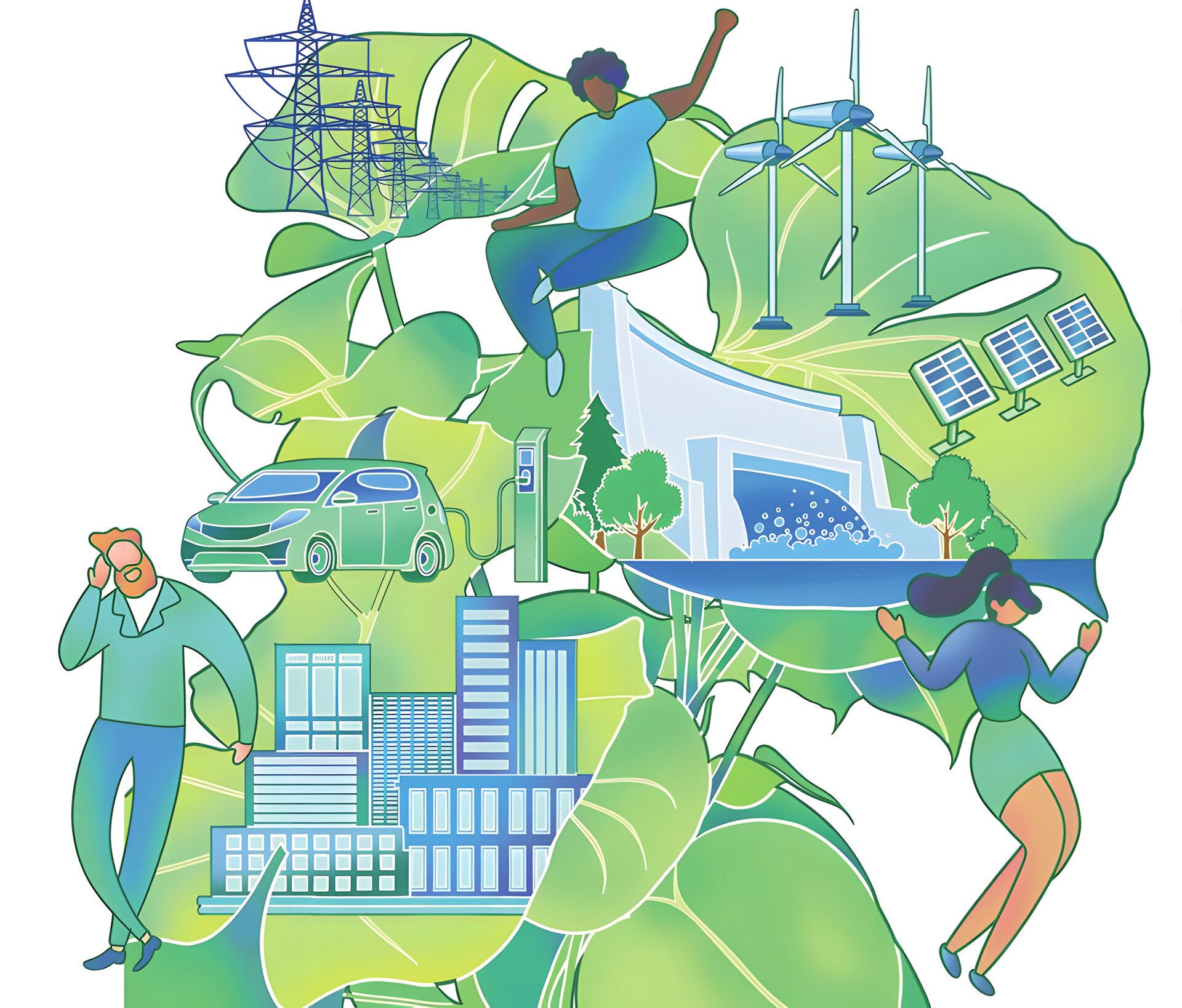 By adopting a people-centered approach, the Global Development Initiative aims to promote harmony between nature and human beings, promote shared development, and offer new solutions to development challenges (Illustration: China Daily, 2024)