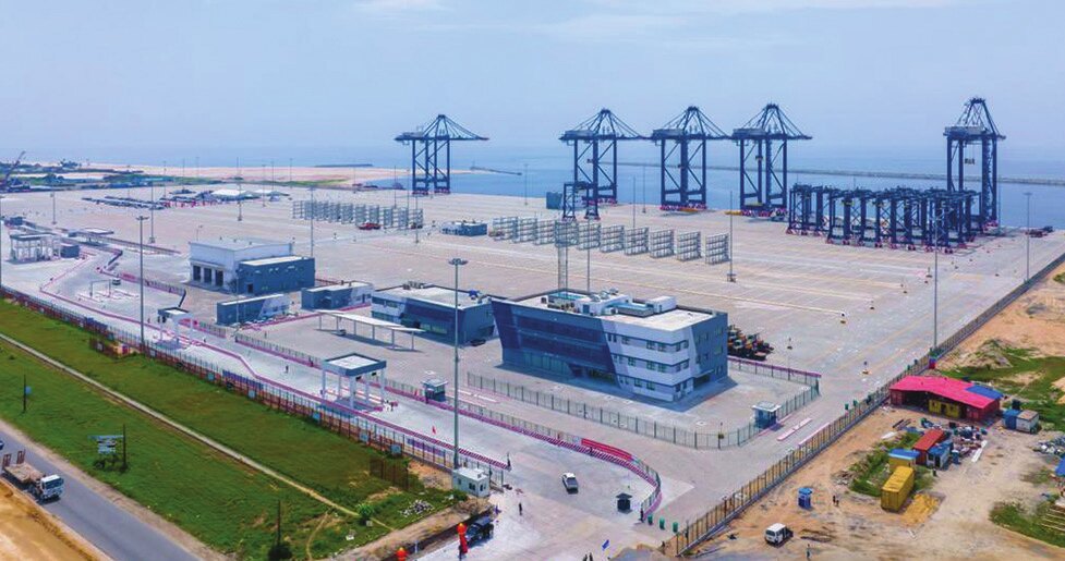 The deepest sea port in West Africa, built by China Harbour Engineering Company Ltd (CHEC) in Lagos, Nigeria (Photo: CGTN, 2023).