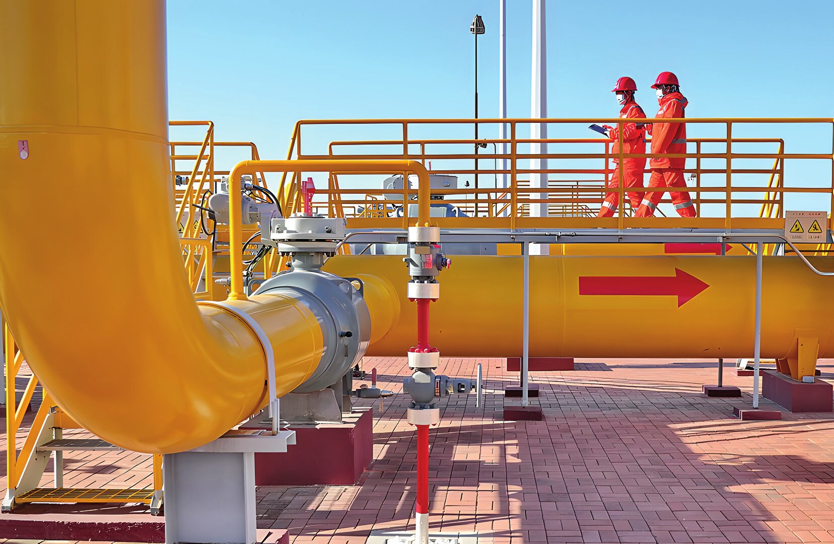 November 2022, during inspection work on the China-Russia eastern route natural gas pipeline in Qinhuangdao, northern China's Hebei Province (Photo: CGTN, 2022).