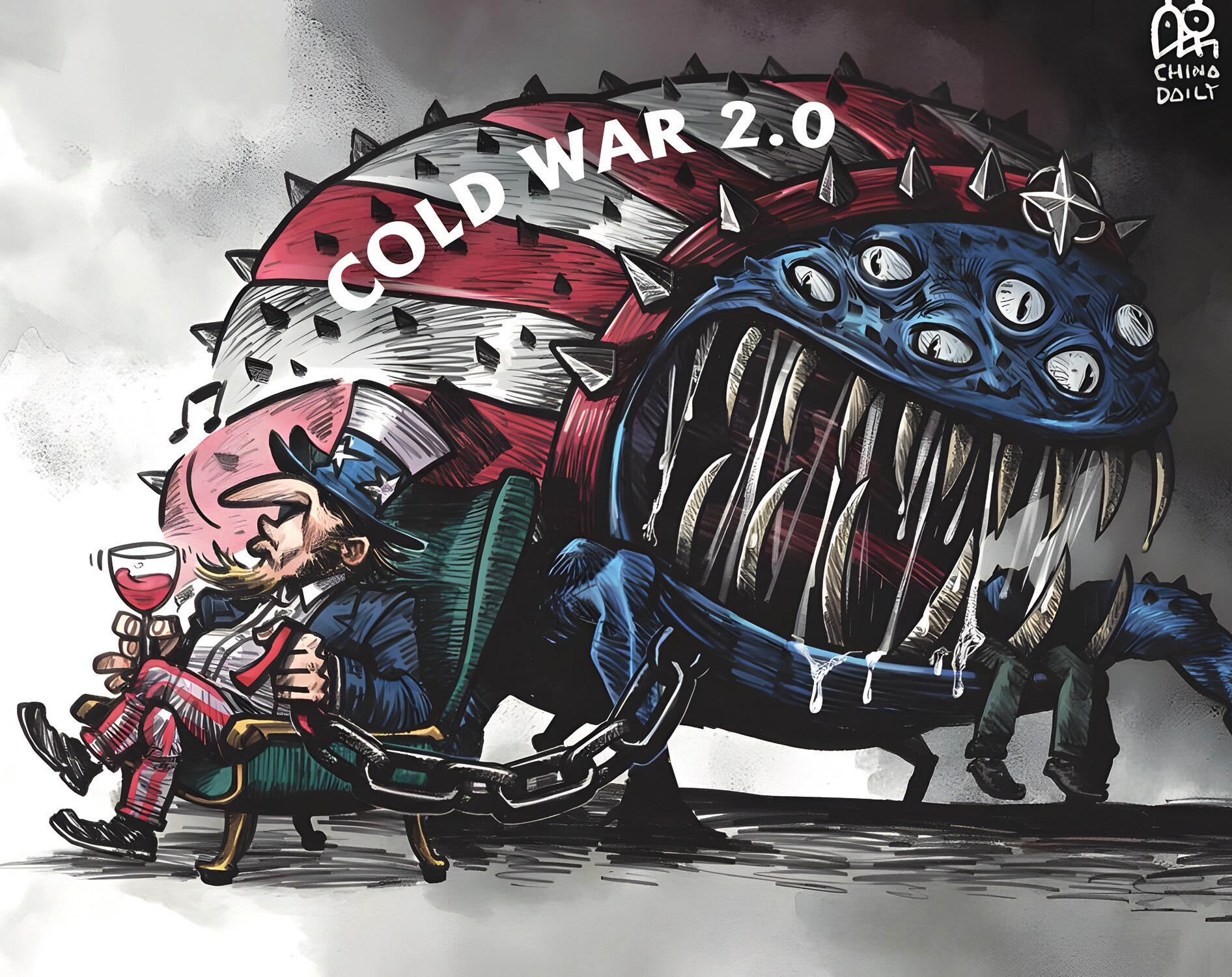 “In recent years, inspired by the ‘clash of civilizations theory’, ‘China threat theory’, ‘comprehensive containment of China theory’, etc., the Cold War mentality and inter-camp conflict have been revived” (Figure: Cai Meng/China Daily, 2022).