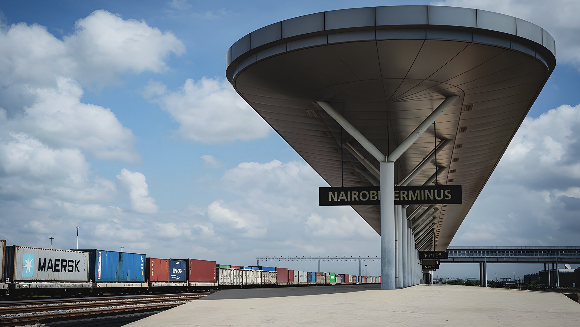A platform of the Mombasa-Nairobi Railway in Nairobi, Kenya, May 2023. This railway line has become one of the important indicators of China-Africa cooperation (Photo: Xinhua/Wang Guansen, 2023).