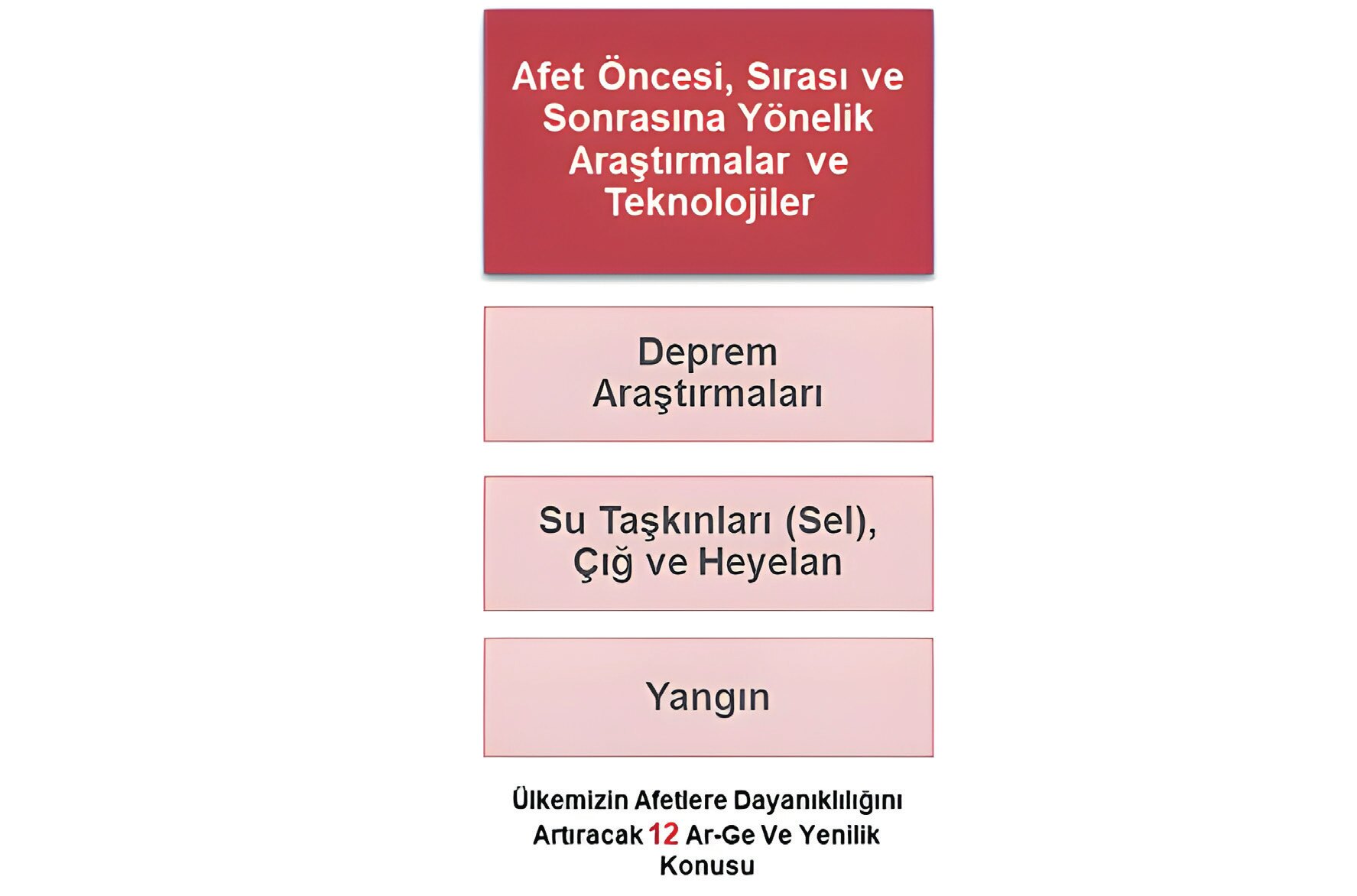 RDI for Disaster Management (Before, During and After Disaster) (TÜBİTAK, 2024).
