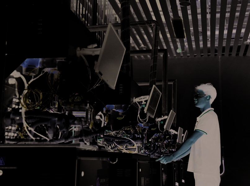 A technician works at the fuel cell test area at the hydrogen energy technology center of Great Wall Motor (GWM).