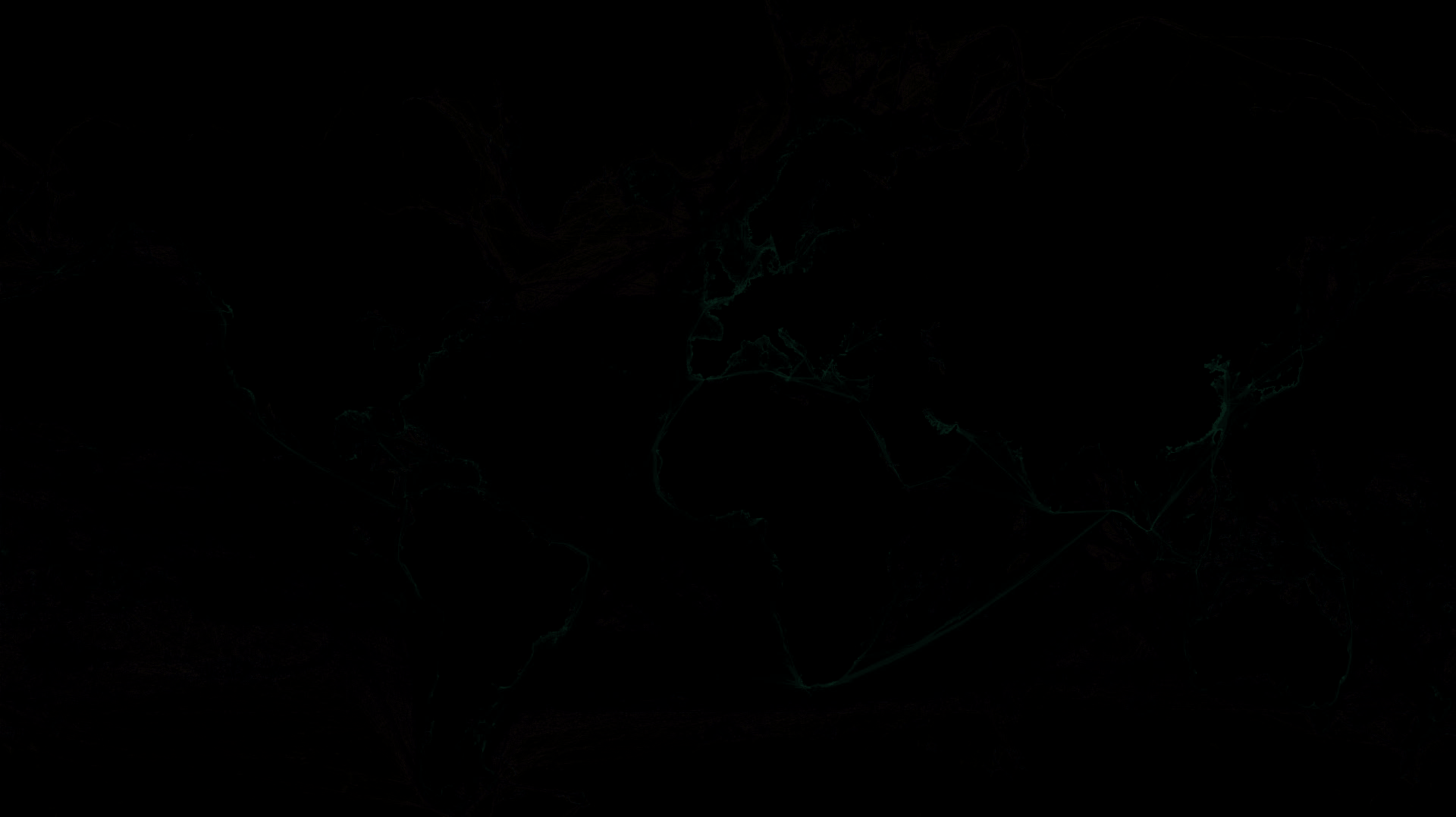 World Maritime Trade Routes Density Map. (MarineTraffic, 2020).