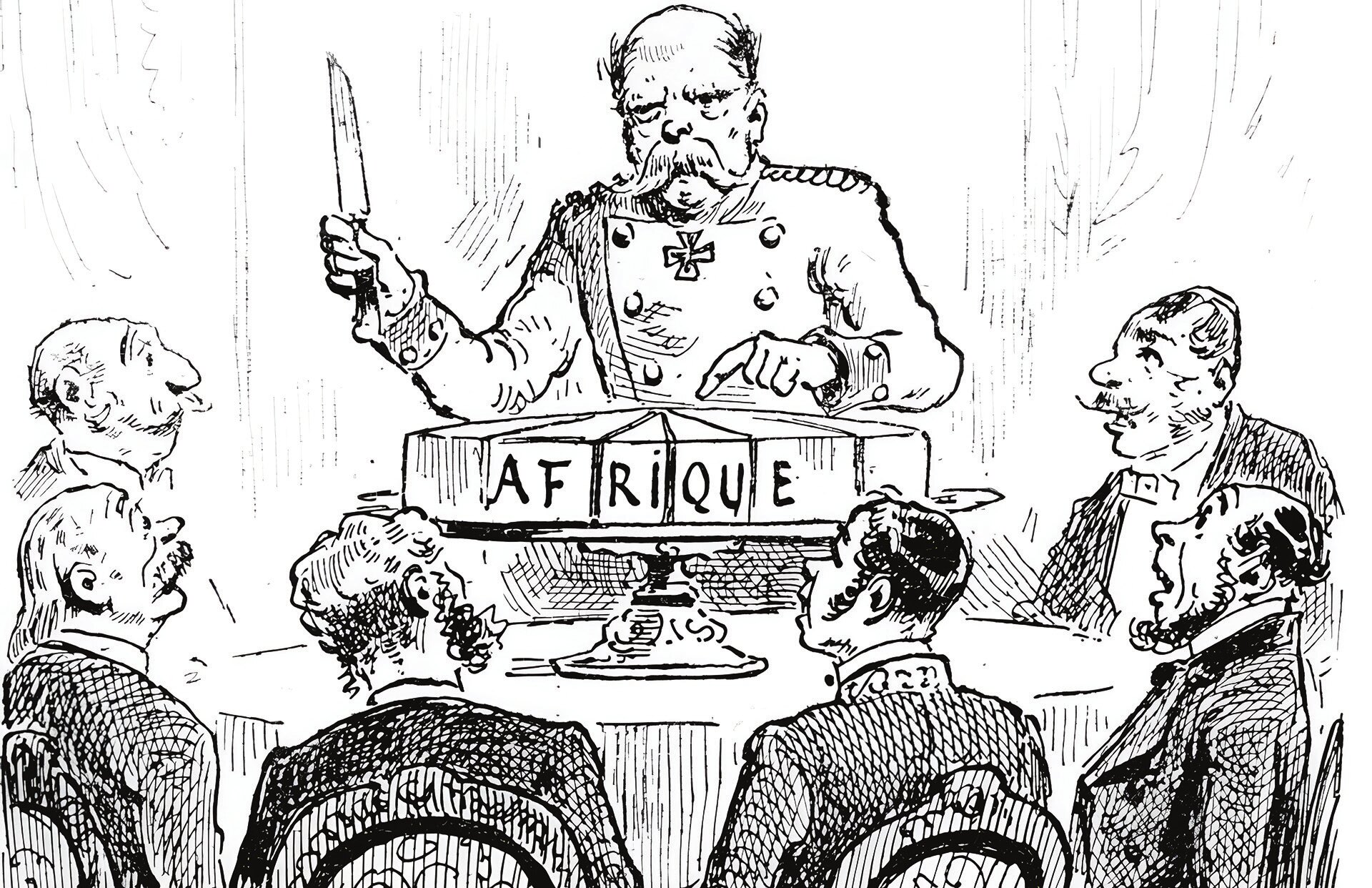 At the Berlin Conference, borders were drawn with a ruler. In 1913, almost all of Africa was colonised by Europe (Photo: NDLA, 2024).
