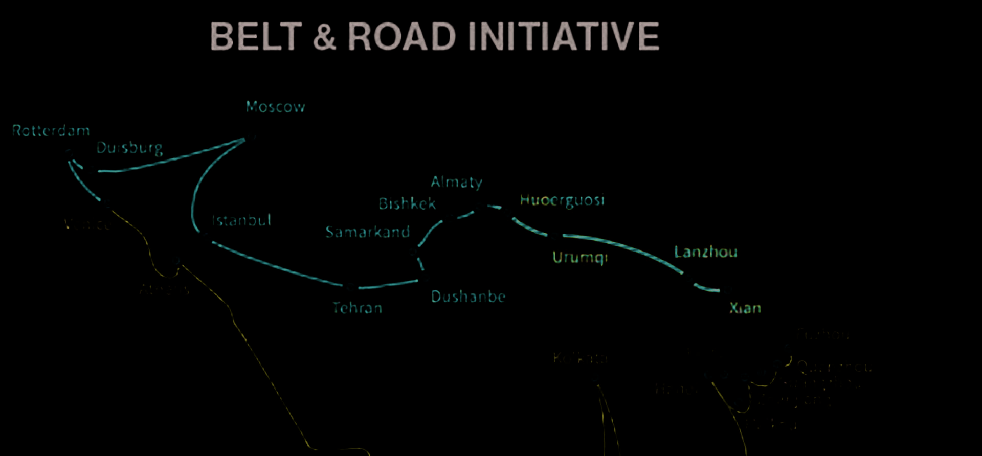 Figure 5. Major Cities on the Belt and Road Initiative