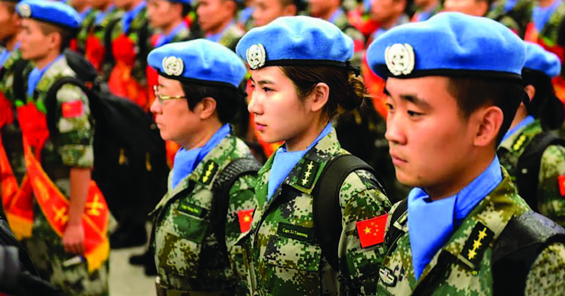A group of 165 Chinese peacekeepers were preparing to leave for South Sudanese capital, Juba from Zhengzhou, the capital city of central China’s Henan Province, on Sept. 11, 2018. (Xinhua)