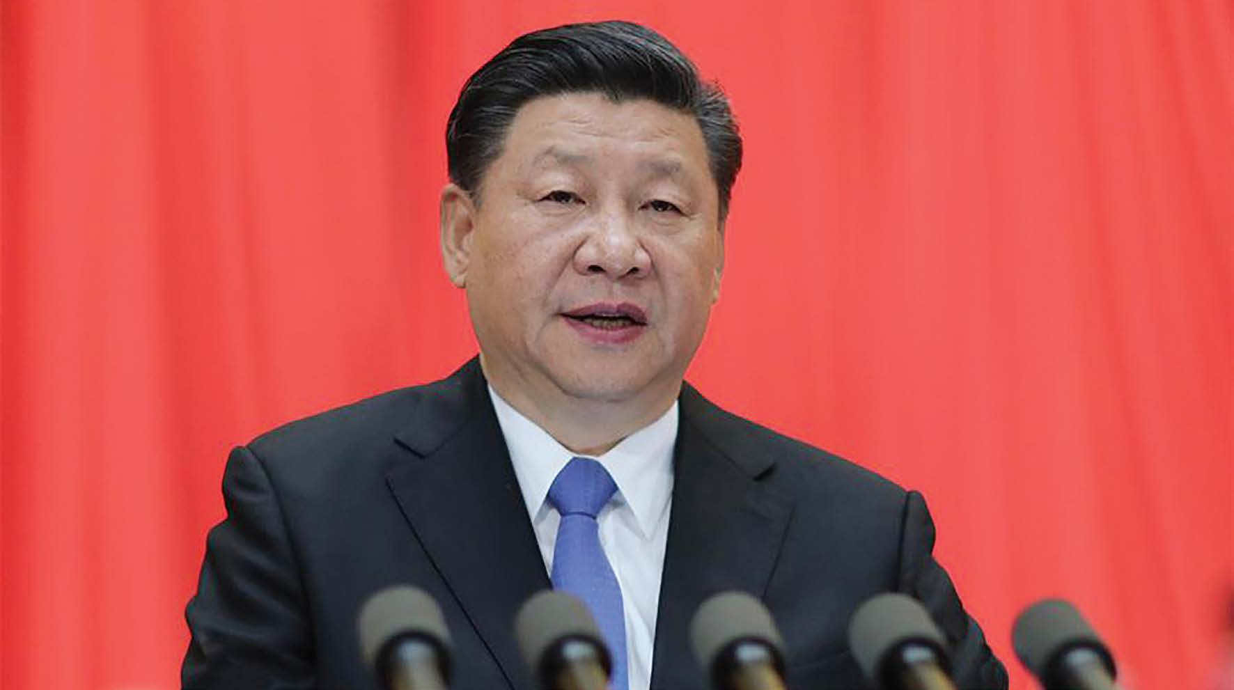 Çin Cumhurbaşkanı Xi Jinping, Çin Bilimler Akademisi'nin 19. Açılış Toplantısı'nda konuştu, Pekin, 28 Mayıs 2018. (Ju Pengl Xinhua) 