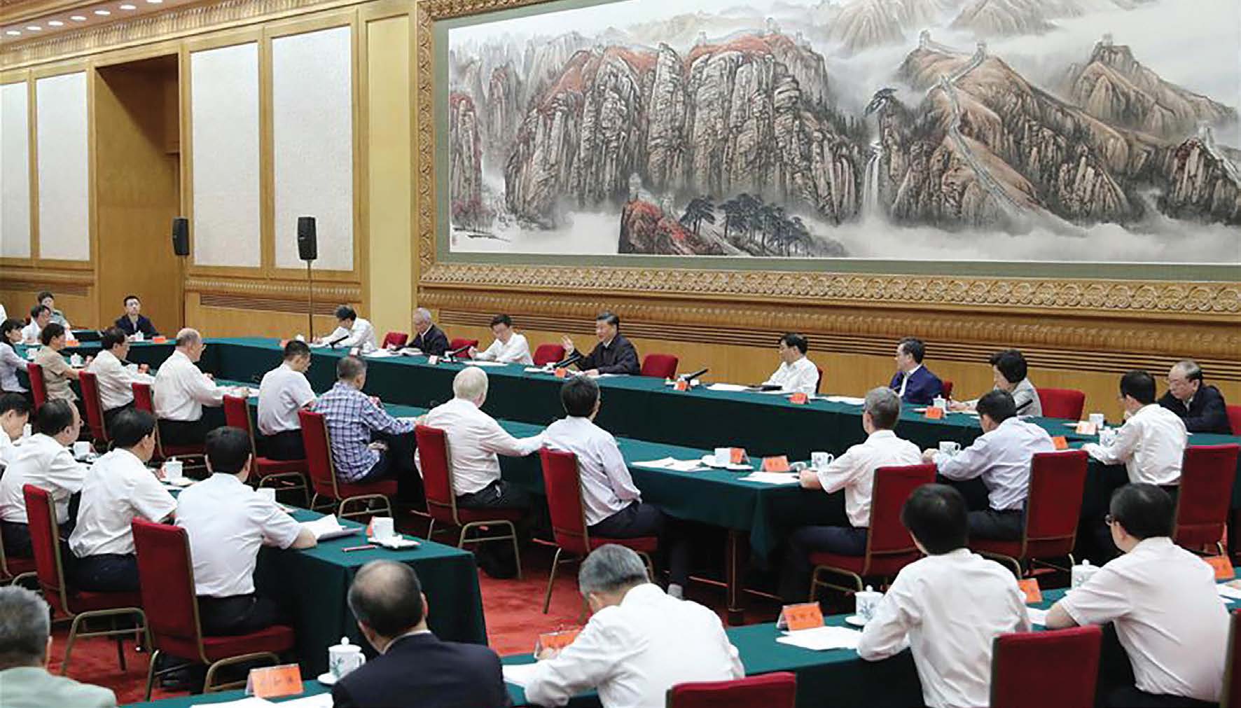 Çin Cumhurbaşkanı Xi Jinping, 11 Eylül 2020'de Pekin'deki bilim insanları sempozyumuna başkanlık ediyor. (Yao Dawei / Xinhua)